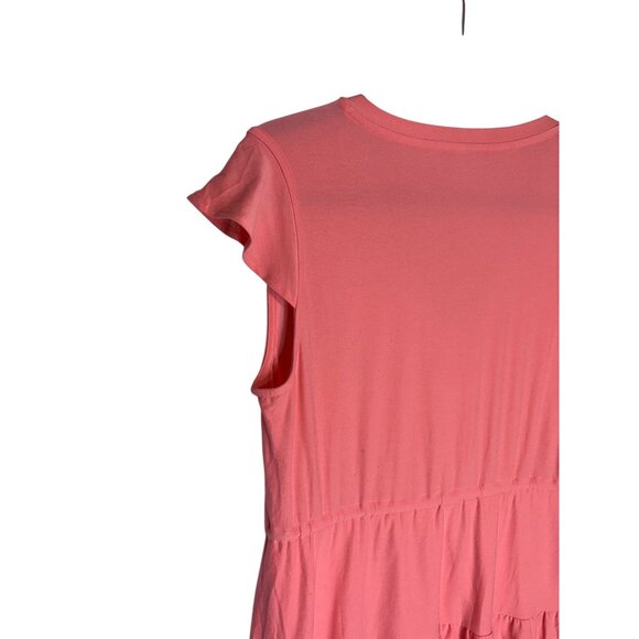Beyond Yoga Featherweight Out & About Ruffle Mini Tier Dress Tier Peach-sz Mediu - Picture 10 of 11